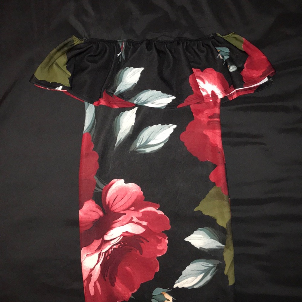 Windsor red floral dress
